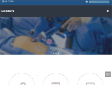 Tablet Screenshot of lexionmedical.com